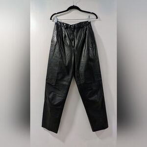 Helmut Lang Black Leather Pants